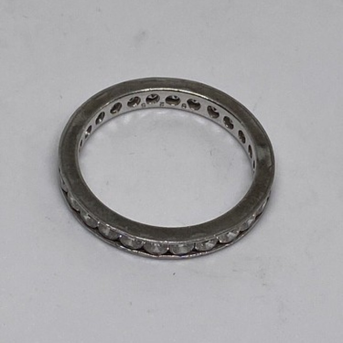 925 Sterling Silver CZ Ring Size 8
