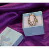 925 Sterling Silver Mother OF Pearl & Marcasites Ring Size 6.5