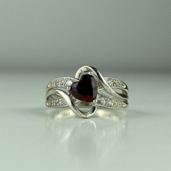 925 Sterling Silver Spinel & CZ 