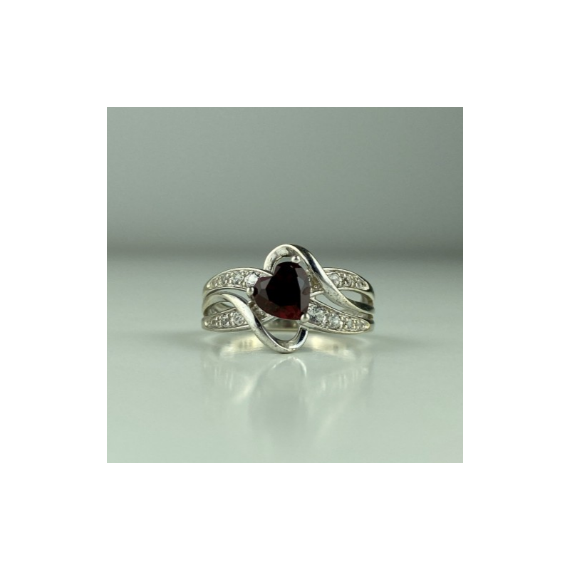 925 Sterling Silver Spinel & CZ 