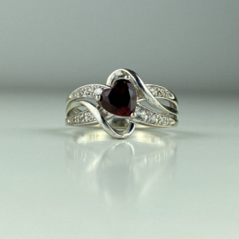925 Sterling Silver Spinel & CZ 