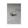 925 Sterling Silver Blue Spinel Ring Size 6