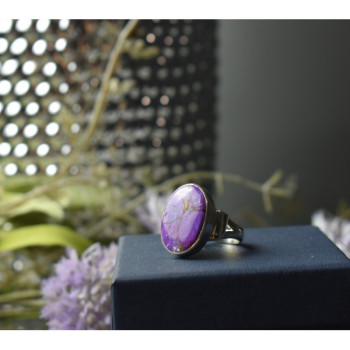 925 Sterling Silver Sodalite Ring Size 6.5