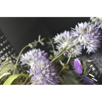 925 Sterling Silver Sodalite Ring Size 6.5