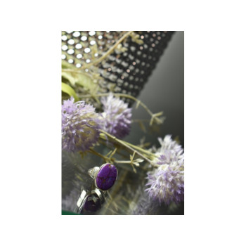 925 Sterling Silver Sodalite Ring Size 6.5