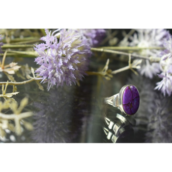 925 Sterling Silver Sodalite Ring Size 6.5