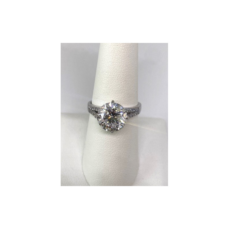 925 Sterling Silver CZ Ring Size 7.75