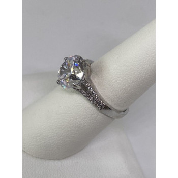 925 Sterling Silver CZ Ring Size 7.75