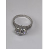 925 Sterling Silver CZ Ring Size 7.75