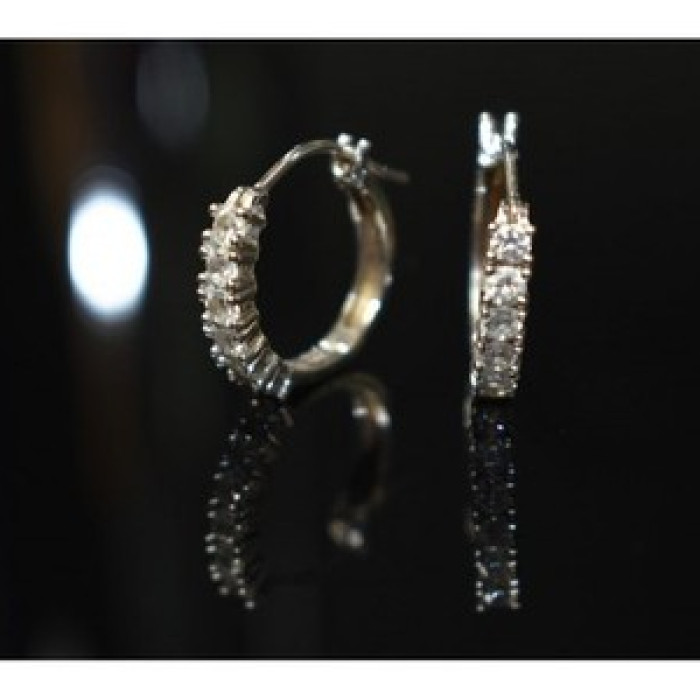 925 Sterling Silver CZ Earrings