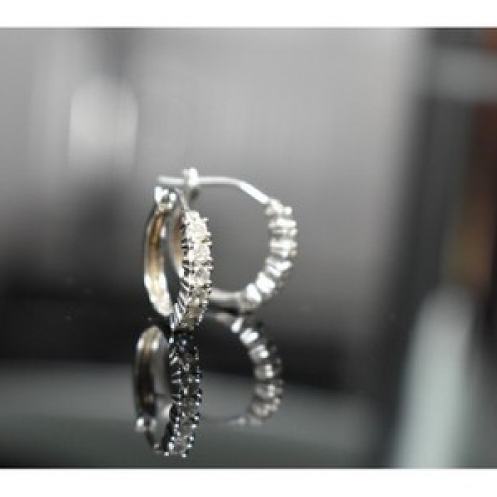 925 Sterling Silver CZ Earrings