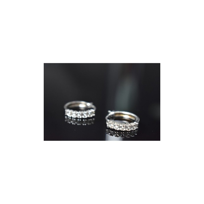 925 Sterling Silver CZ Earrings