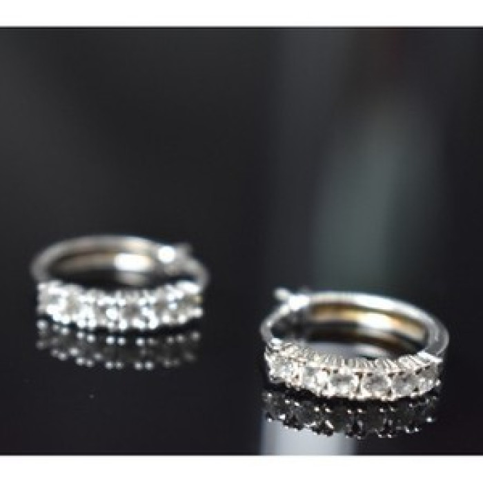 925 Sterling Silver CZ Earrings