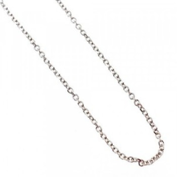 14 White Gold Chain 16.1 In