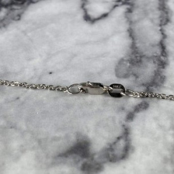 14 White Gold Chain 16.1 In