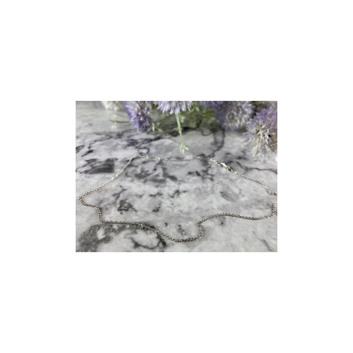 14 White Gold Chain 16.1 In