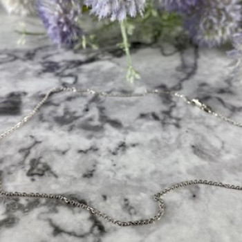 14 White Gold Chain 16.1 In