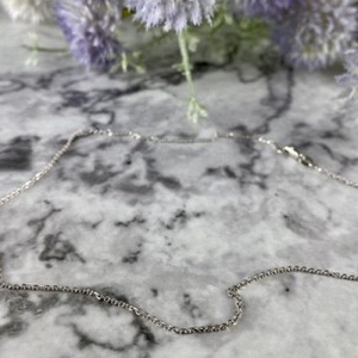 14 White Gold Chain 16.1 In