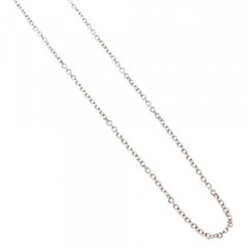 14 White Gold Chain 16.1 In