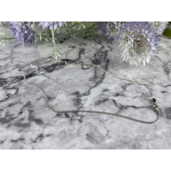 14 White Gold Chain 16.1 In