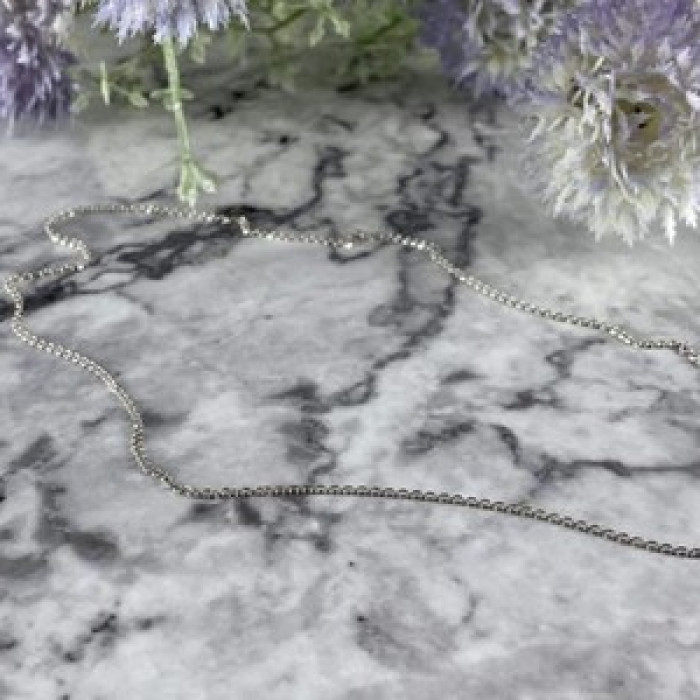 14 White Gold Chain 16.1 In