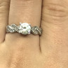 925 Sterling Silver CZ Ring Size 8