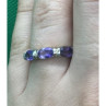 925 Sterling Silver Amethyst Ring Size 6.5