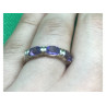 925 Sterling Silver Amethyst Ring Size 6.5