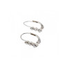 14K White Gold Diamonds Earrings