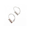 14K White Gold Diamonds Earrings