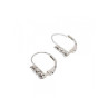 14K White Gold Diamonds Earrings