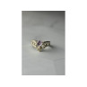 925 Sterling Silver Amethyst Openwork Ring Size 6.5
