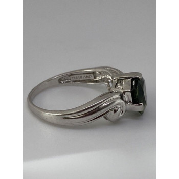 925 Sterling Silver CZ Ring Size 7.75