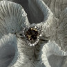 925 Sterling Silver Spinel & CZ Ring Size 7