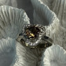 925 Sterling Silver Spinel & CZ Ring Size 7