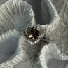 925 Sterling Silver Spinel & CZ Ring Size 7
