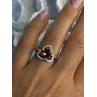 925 Sterling Silver Spinel & CZ Ring Size 7