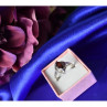925 Sterling Silver Garnet Ring Size 6.5