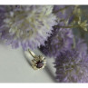 925 Sterling Silver Rubellite & CZ Ring Size 11