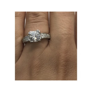 925 Sterling Silver CZ Ring Size 6.5