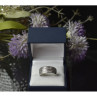 925 Sterling Silver CZ Band Ring Size 10