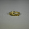925 Sterling Silver Gold Plated Spinel Ring Size 6.5