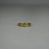 925 Sterling Silver Gold Plated Spinel Ring Size 6.5
