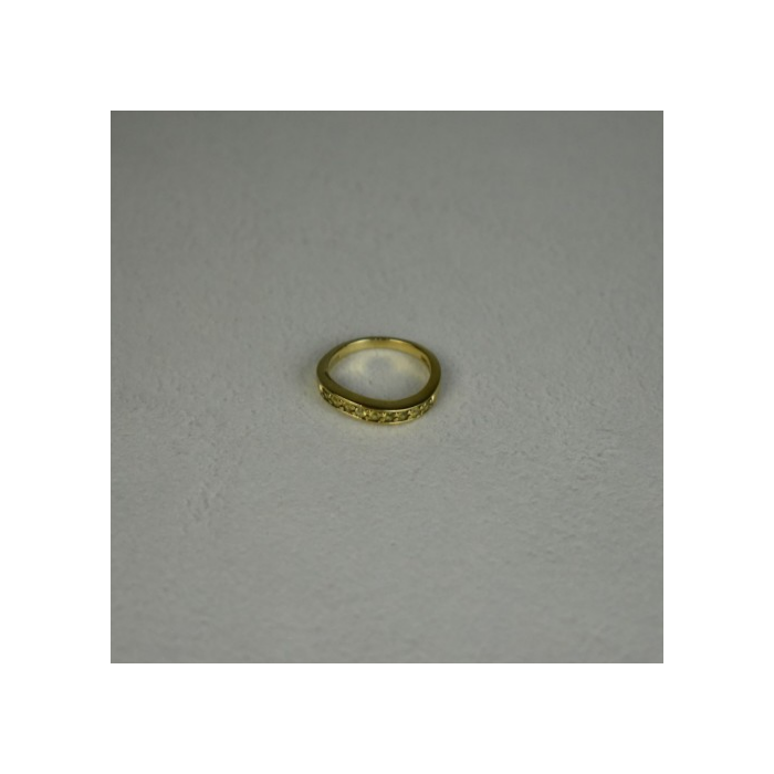 925 Sterling Silver Gold Plated Spinel Ring Size 6.5