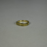 925 Sterling Silver Gold Plated Spinel Ring Size 6.5