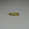 925 Sterling Silver Gold Plated Spinel Ring Size 6.5