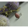 925 Sterling Silver Rhodochrosite Ring Size 7