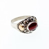 Vintage 925 Sterling Silver Agate Ring Size 8.5