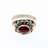 Vintage 925 Sterling Silver Agate Ring Size 8.5