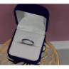 925 Sterling Silver Blue CZ Band Ring Size 6.5
